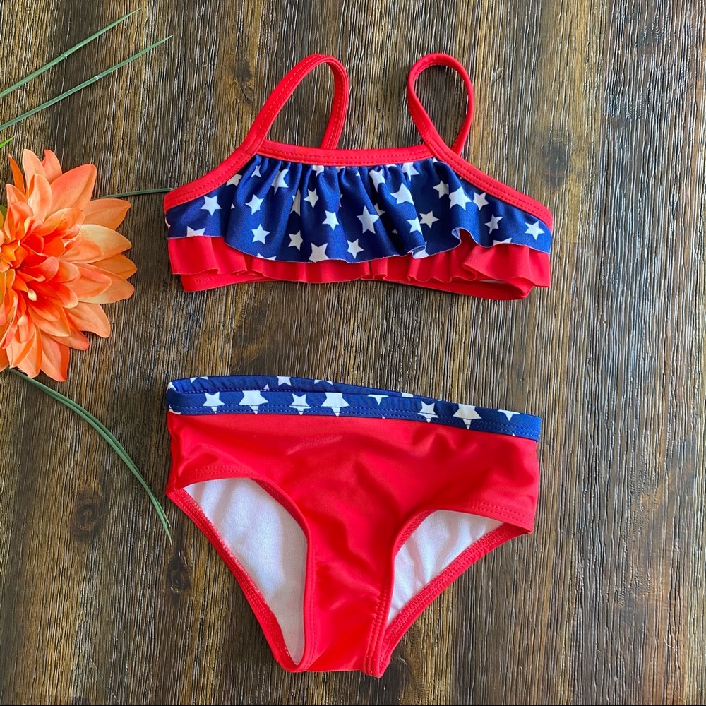 Op Red, White & Blue Girls Bikini 12 Months